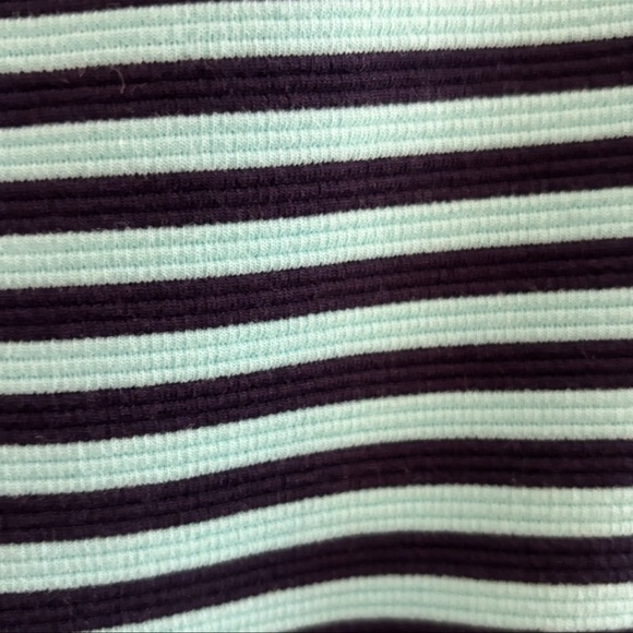 LILLY PULITZER Brielle Navy & Teal Stripe Dress M Fit & Flare Preppy - Picture 12 of 12